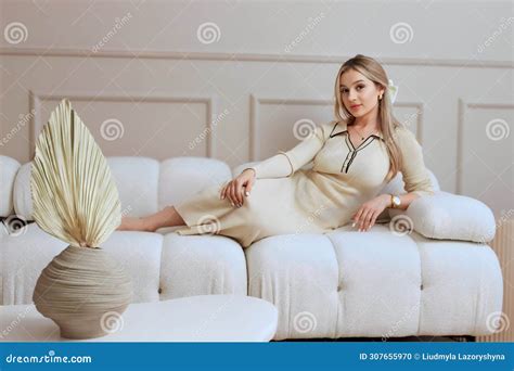 Portrait Of A Cute Beautiful Blonde With A Pretty Face Stock Photo Image Of Face Beautiful