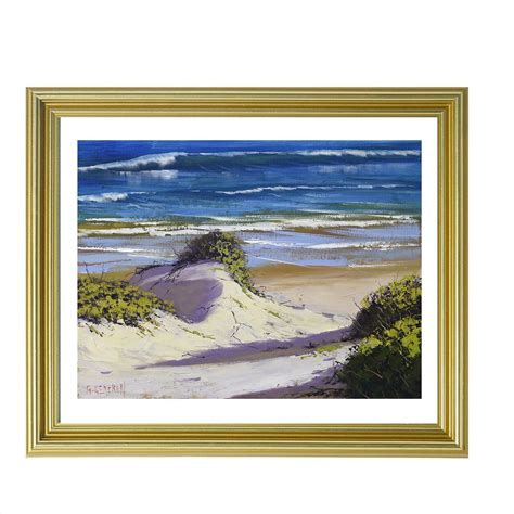 central coast nsw beach dunes original painting  graham gercken