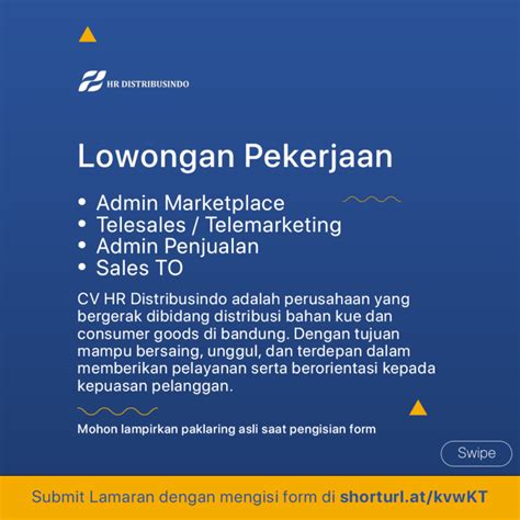 Lowongan Kerja Admin Marketplace Telesales Telemarketing Admin