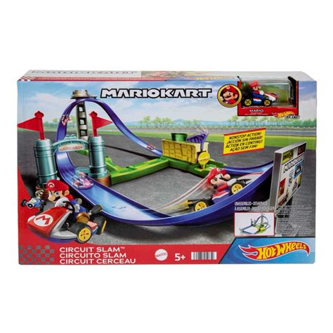 Jual HOT WHEELS HGK59 MarioKart Circuit Slam Track Set Shopee Indonesia