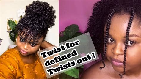 How To Twist Natural Hair For A Super Defined Twists Out Result Youtube