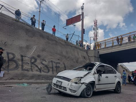 Casi Se Mata Al Caer Con Su Autom Vil Del Desnivel De Pintores El Aguas