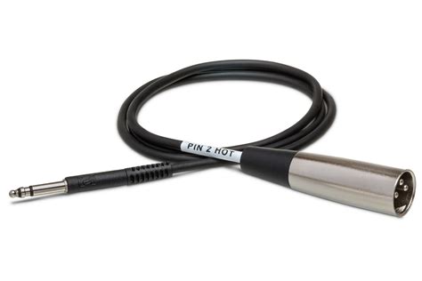 Tt Trs To Xlr3m Balanced Interconnect Hosa Cables