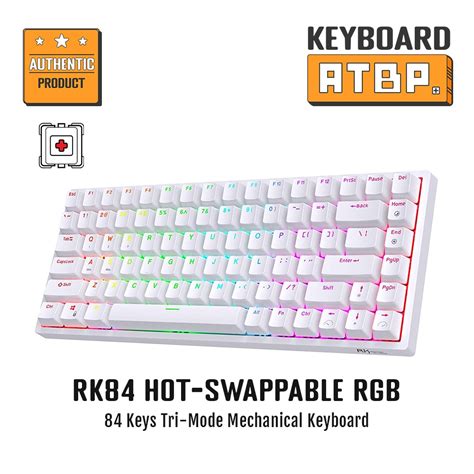 Rk Royal Kludge Rk Tri Mode Rgb Keys Hot Swappable Mechanical Keyboard Shopee Philippines