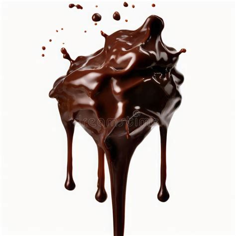 A Splash Of Hot Fudge Thick And Luscious Dripping Down Slowly L Stock Illustration
