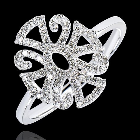 Bague Destin E Arabesque Variation Or Blanc Carats Et Diamants