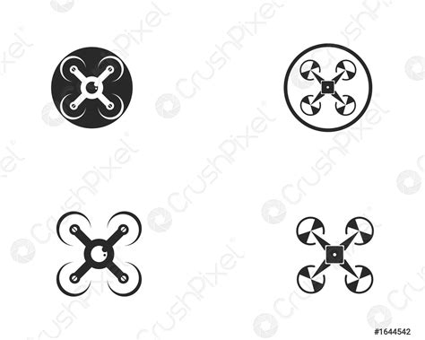 Drone Logo And Symbol Vector Illustration Stock Vector 1644542