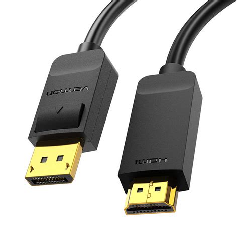 Vention DisplayPort to HDMI 4K Cable (200 cm) (Black) Price — Dice.bg