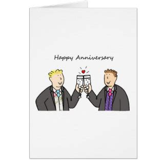 Gay Wedding Anniversary Cards Zazzle