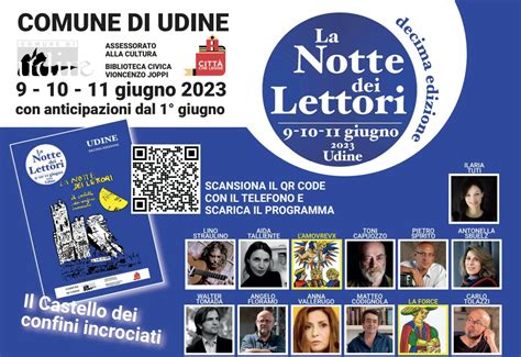 Programma La Notte Dei Lettori Dal All Giugno Udine