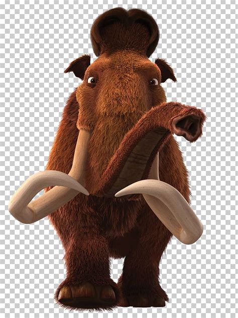 Manfred Sid Scrat Woolly Mammoth Ice Age PNG, Clipart, African Elephant ...