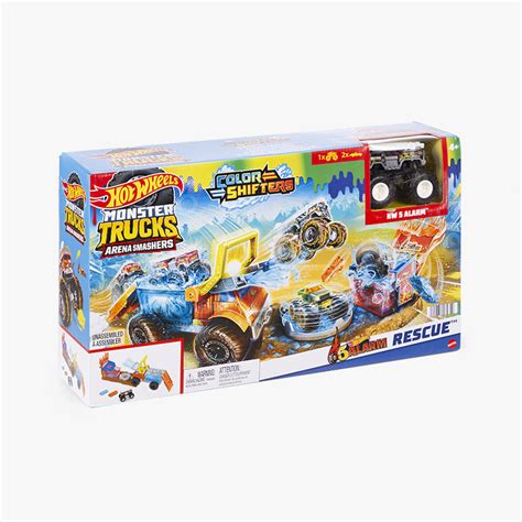 Pista Hot Wheels Arena Wordl Con Camiones Tiendas Mgi