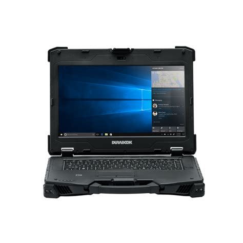 Durabook Z14I 14" MIL-STD-810H Fully-Rugged Notebook — Core Ultra 7 vPro, 32GB RAM, 1TB FIPS Quick-Release NVMe, Integrated 1D/2D Barcode Reader + CAC Smart Card Reader (STD-BAT) (Z14I-I7-32-1TB-BARCODE-CAC-STD-BAT)