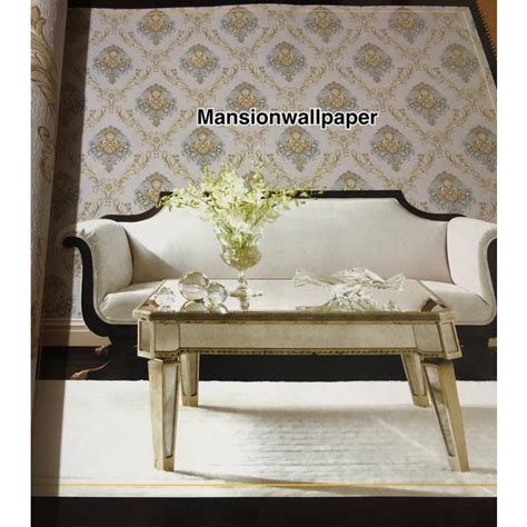 Jual Wallpaper Dinding Klasik Gold Coklat Luxury Mewah Shopee Indonesia