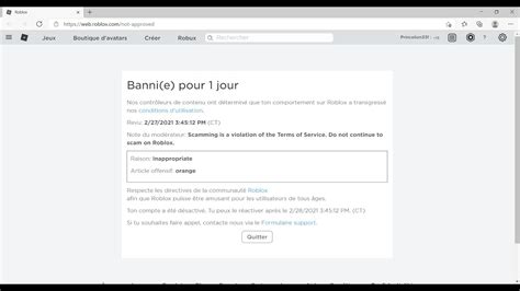 La Je Rigole Pas Je Suis Banni Jour Sur Roblox