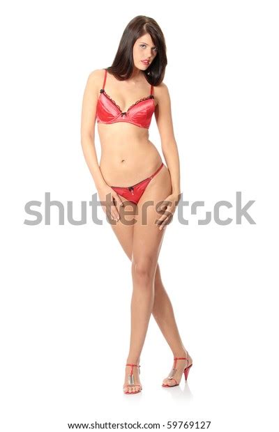 Sexy Lady Lingerie Isolated On White Stock Photo Shutterstock