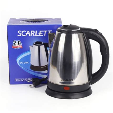 2 0 Scarlett Stainless Steel Automatic Fast Boil Electric Kettle