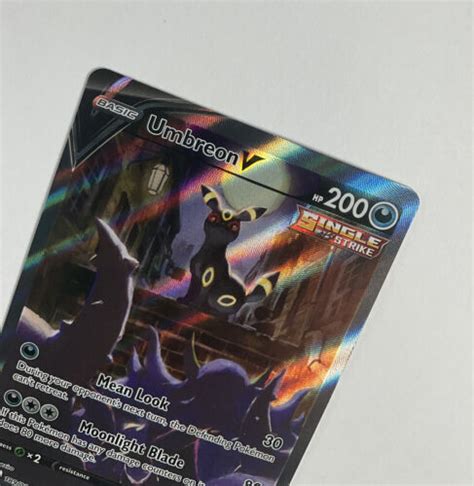 Pokemon Evolving Skies Sword Shield Umbreon V Alternate Art