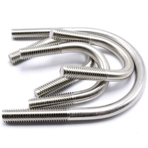 M8 Metric 304 Stainless Steel U Bolts Round Bend U Bolt Screws U Type