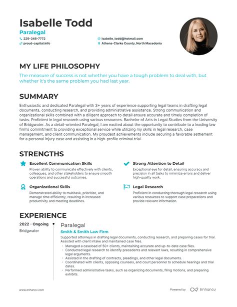 Paralegal Resume Examples How To Guide For