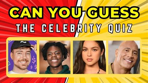 Guess The Celebrity Quiz 👀🤔 Can You Identify These Celebrities