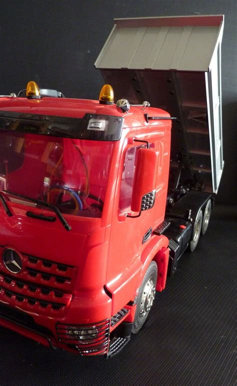 Tamiya RC 56357 Mercedes Arocs 3348 Tipper Red Silver 1 14