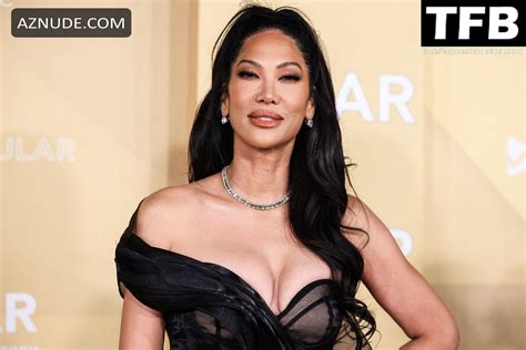 Kimora Lee Simmons Sexy Seen Flaunting Her Hot Cleavage At The Amfar Gala In Los Angeles Aznude