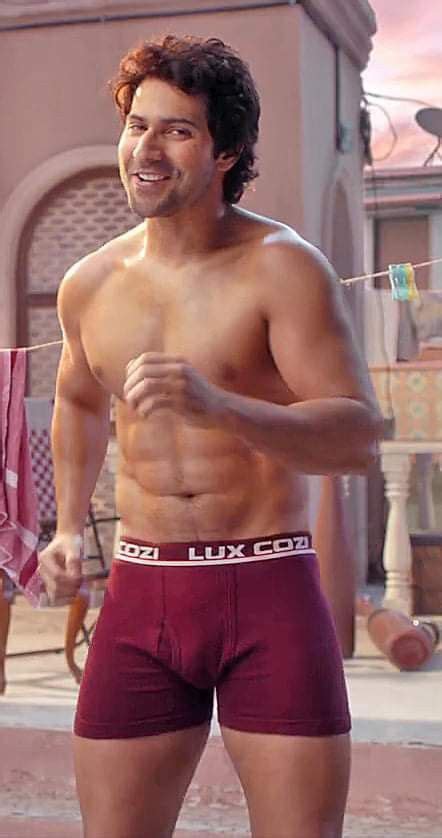 Shirtless Bollywood Men Varun Dhawan Takes His Pants Off Hot Shots In Underwear For Vd Bulge Cute