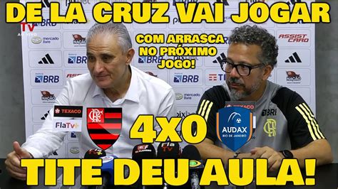 Tite Deu Aula Na Entrevista Flamengo X Audax Estreia Campeonato