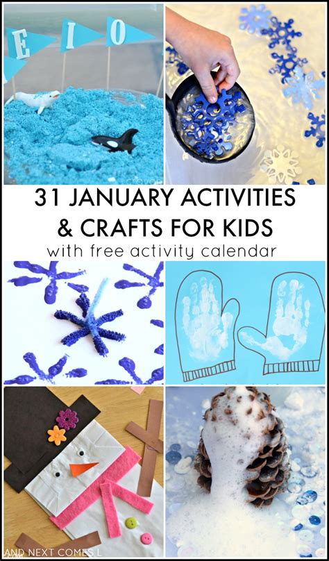 31 January Activities for Kids {Free Activity Calendar} | And Next Comes L