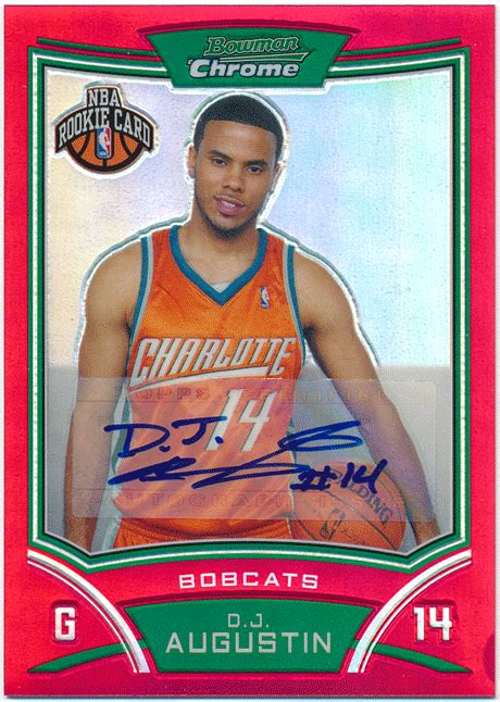 Yahoo D J Augustin Nba Bowman Chrome Rc Ro