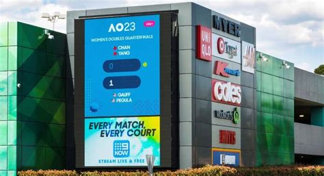 oohmedia signs exclusive   australian open