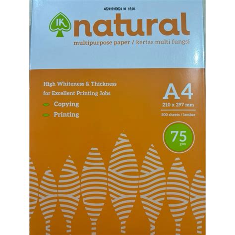 jual kertas  kertas print kertas natural  rim shopee indonesia
