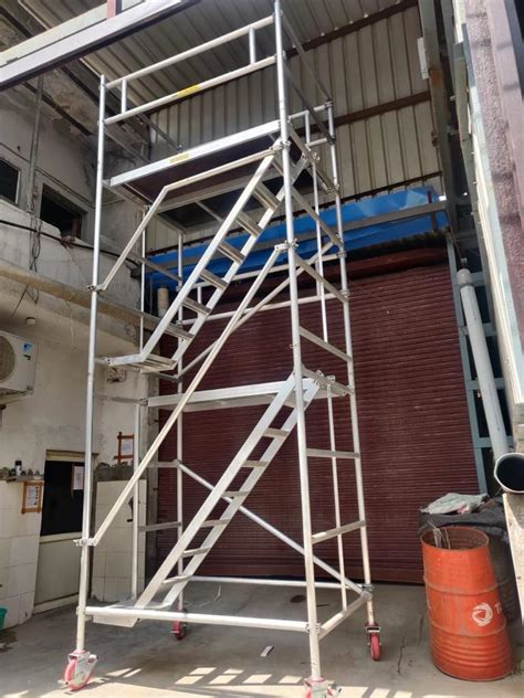 Aluminium Scaffold Tower With Stairway RENTAL Manufacturer At Best