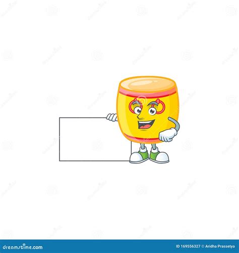 Personnage De Dessin Anim Chinois Gay De Tambour D Or Ayant Un Conseil Illustration De Vecteur