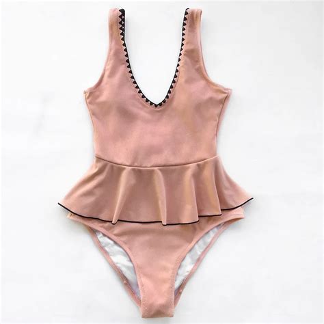 Cupshe Valentines Love Falbala Bikini Set Bathing Suit Swimwear Brazilian Biquini Monokini