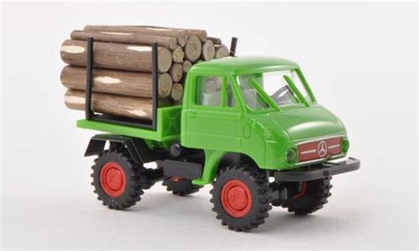 Modellino In Miniatura Mercedes Unimog 1 87 Brekina 411 Grun Mit