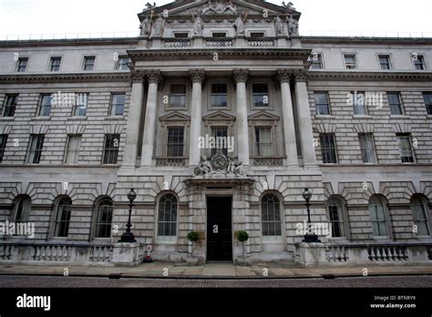 The Inland Revenue Black Door At Somerset House London Uk Stock Photo