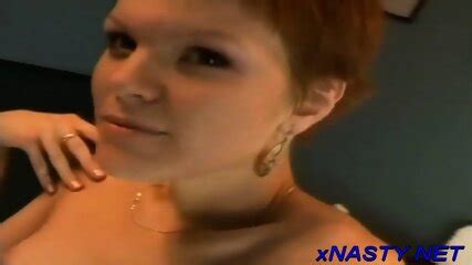 Luscious Brunette Sanita Bends Over For Rear Fuck