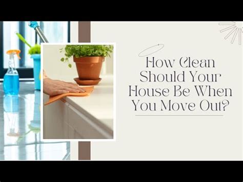 How Clean Should Your House Be When You Move Out Bond Cleaning In