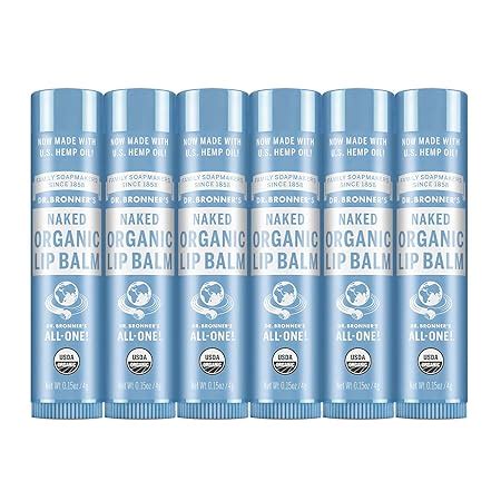 Amazon Dr Bronner S Organic Lip Balm Naked Ounce Pack Unscented Made With