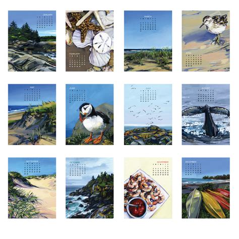 Coastal Calendar 2024 Cesya Deborah