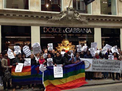 Dolce Gabbana Wrong On Gay Families D G Store London March Peter Tatchell Foundation