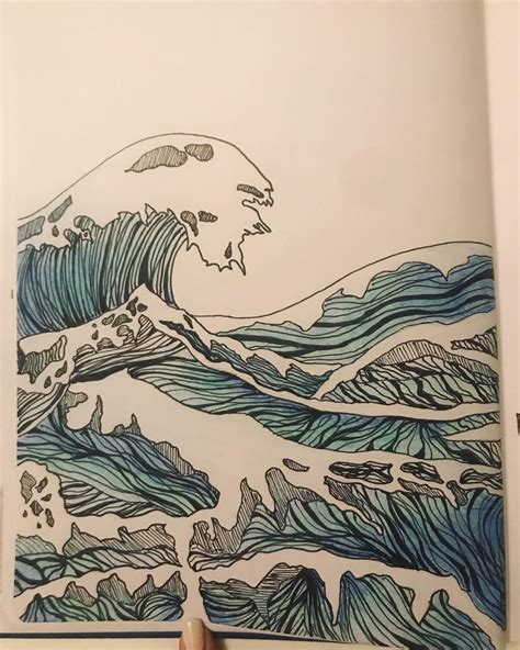 ocean drawing waves 4