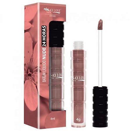 Batom L Quido Max Love Horas Tons Nude Kit C Unid Virtual Make Maquiagem Atacado P