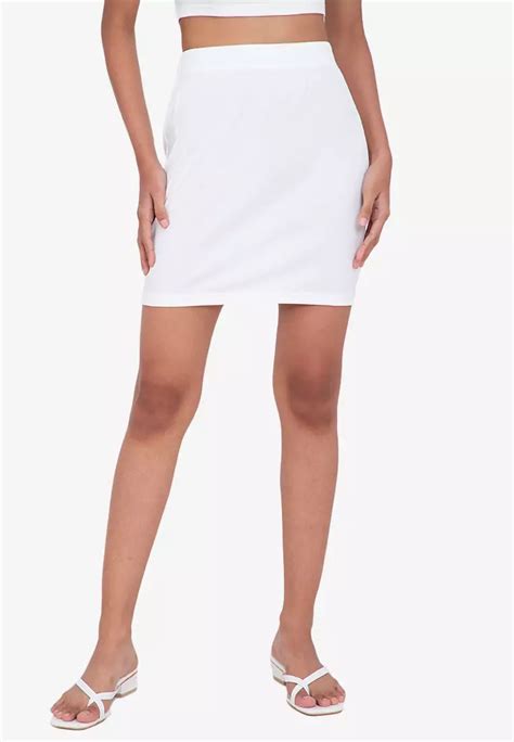 Jual Zalora Basics Rib Mini Skirt Original Zalora Indonesia