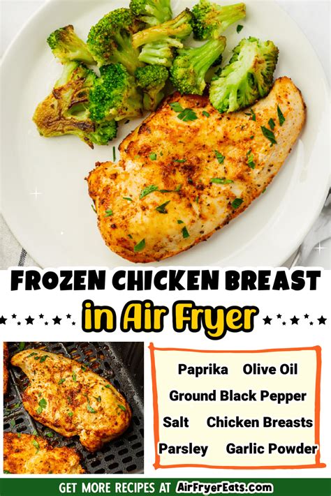 Frozen Chicken Breast Air Fryer Air Fryer Eats