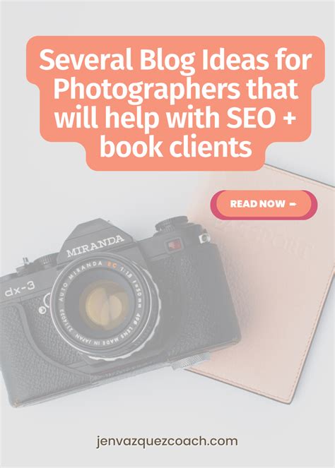 Blog Ideas For Photographers That Will Help With Seo And Book Clients