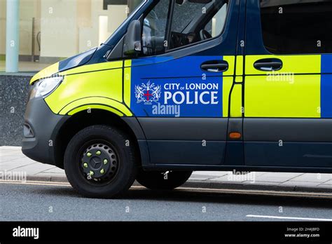 City of London Police van vehicle at COP26 Glasgow, Scotland, UK Stock ...