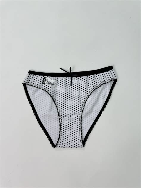 O Tutku Bayan Puantiyeli Bikini S Yah Beyaz Noktali